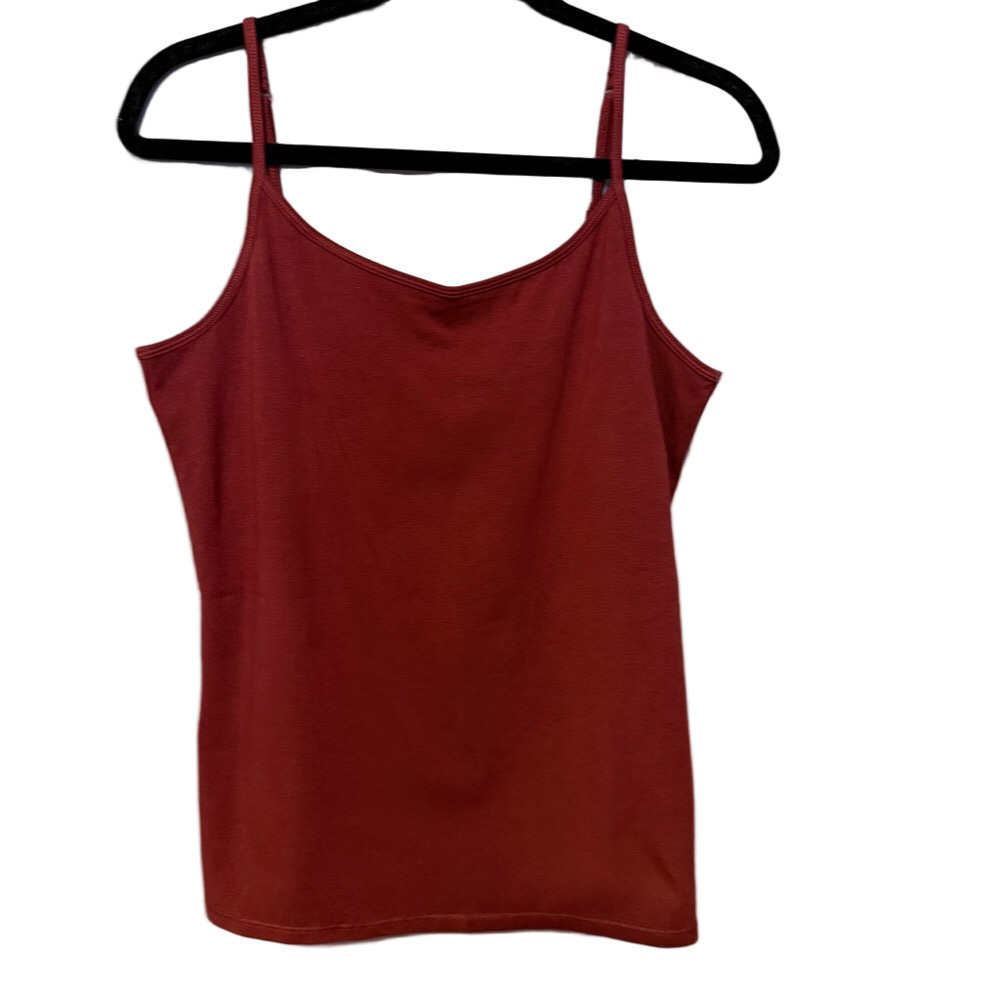 Jill Garnet Shelf Bra Cami Tank Medium NWT Quiet Luxury